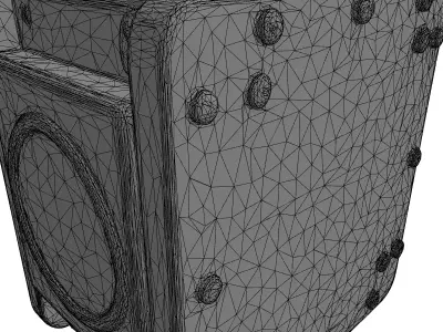 Rugged Dragon Power Audio Speaker Low-poly 3D model