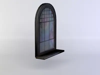 Window stained glass Low-poly 3D model buy