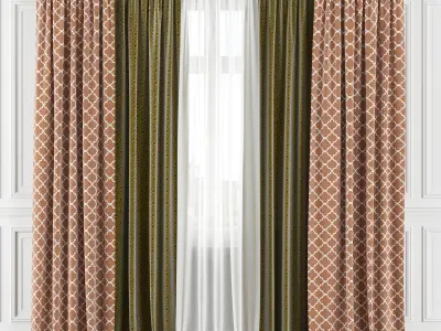 Curtain Set 278C 3D model
