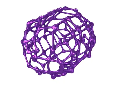 Abstract Shape Nanotubes v1 005 Low-poly 3D model