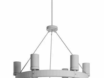Arturo 6-Light Round Chandelier 3D model