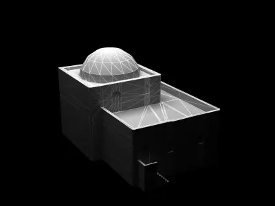 LowPoly Middle East Building Free low-poly 3D model