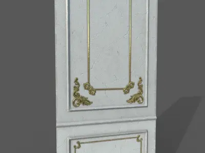 Old Victorian Wall Low-poly 3D model purchase