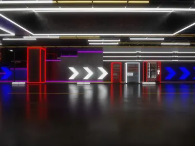 Cyber Street 3D model