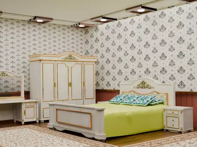 Furniture Low-poly 3D model