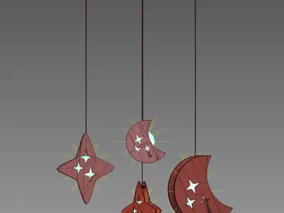 Moon Light Lamp 3D model