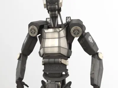 Sentinel Bot LP Rigged Low-poly 3D model