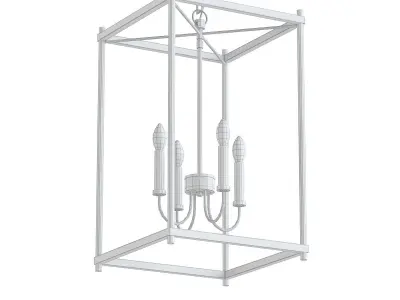 Rectangle Farmhouse Hanging Light 3D model