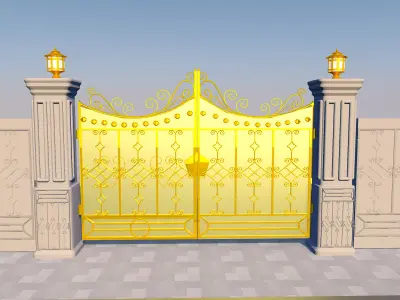 Gate For a House 3D model