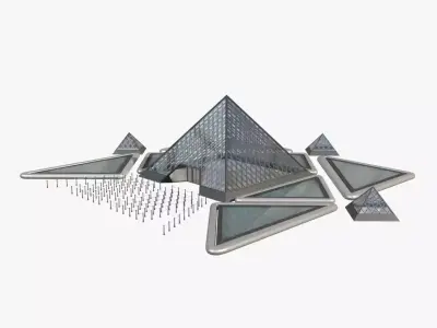 Louvre Museum 3D model