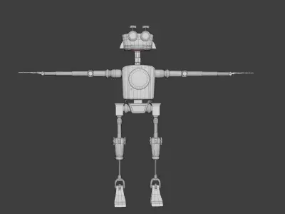 Robot Humanoid-A1 rigged 3D model