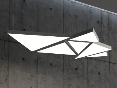 Triangle Ceiling Light by Forstlight  3D model
