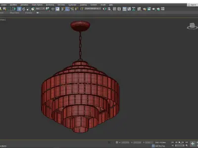 Sommelier Chandelier Low-poly 3D model