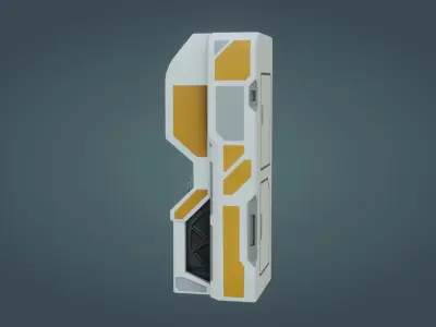 Sci-Fi Computer - Game Ready - PBR Low-poly 3D model order