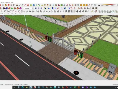 building urban exterior homes 3D model