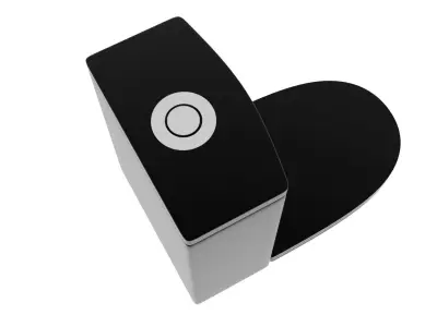 Black Toilet 3D model