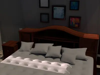 Room and room objects 3D model
