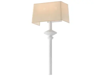 RH Pesaro Sconce - Elegant White Wall Light 3D model