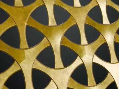 Golden Metal Grill Transparent PBR Seamless Texture order