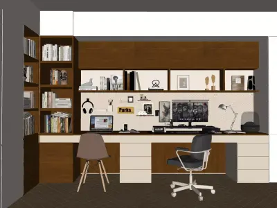 cream - style study 3D model