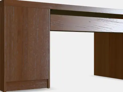 MALM Desk 3 Low-poly 3D model