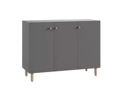 Hanna s Cabinet 2 Grey 3D model