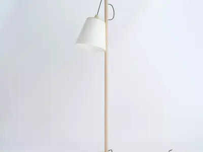 Modern scandinavian floor lamp by muuto 3D model