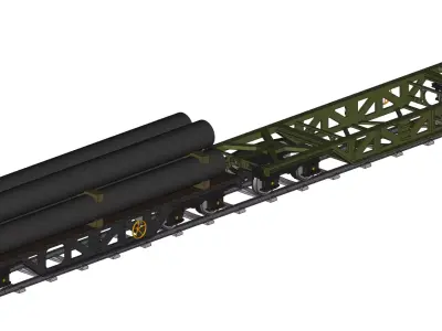 RAIL CARS PACK  and CARGO STL and STP CAD 3D print model