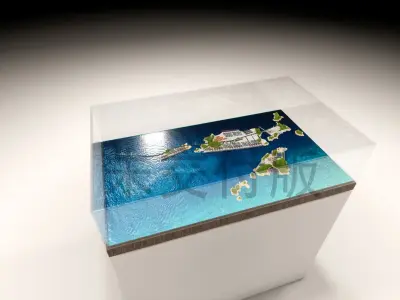 Shanghai Yangshan Container Shipping Terminal 3D model