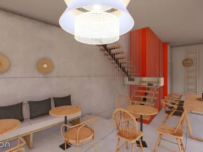 Bohemian Coffee Shop 3D model