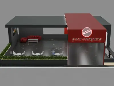 Exhibition Stand 3D model