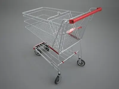 Shopping Cart 3D model