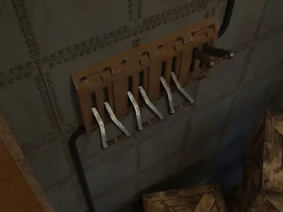 Pipes barrel Low-poly 3D model Low-poly 3D model