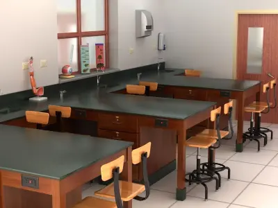 Science Laboratory 01 3D model