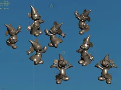 Disney - Mickey Statue 03 3D model
