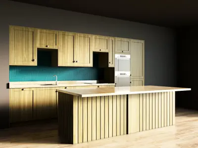 52-Kitchen4 texture 5 3D model