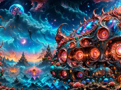 HDRI Next Level Fantasy Low-poly 3D model