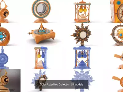 Solar Asterlites Collection 3D Model Pack