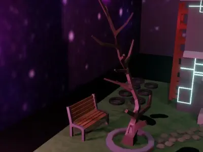 Original house low-poly game ready Low-poly 3D model