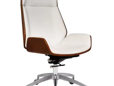 Office Chair Wood 01 by Thecity Free 3D model