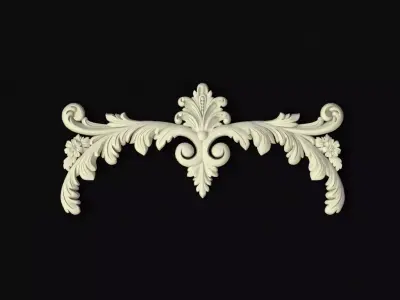 dekor ornate scroll 3D model