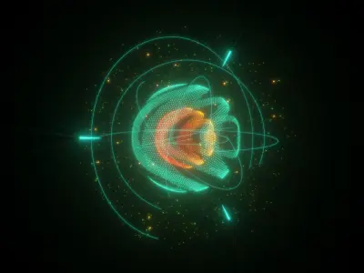 Animated Hologram core For Cinema4d 3D model