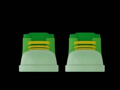  Kids Shoes  Free 3D model