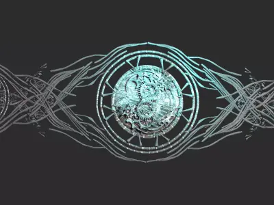 Arthur Dragon symbol crest 3D model