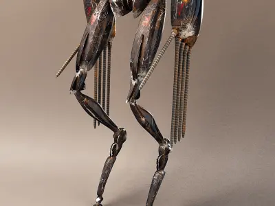 Robot Extendobot AAA Low-poly 3D model