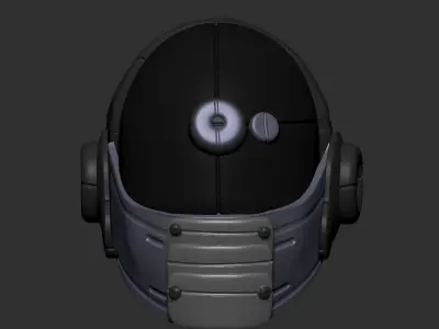 High quality scifi helmet high poly sculpt 3d printable 3D model get