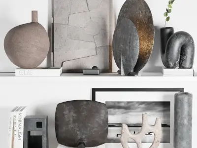 More than 60 3D decorative objects Collection 3D Model Pack