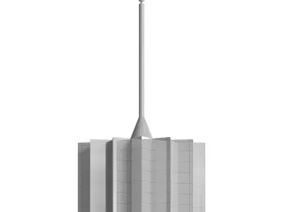  Plisse Pendant Light 3D model