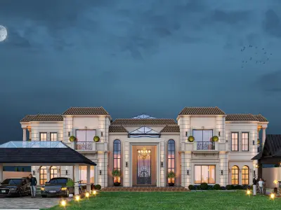 6 Kanal Classic Exterior Elevation 3D model