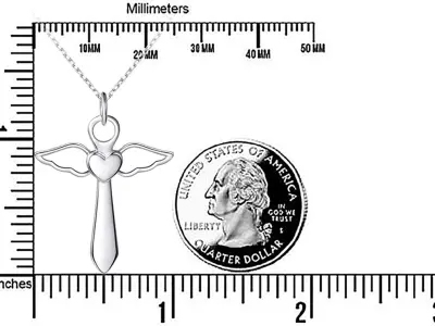 Guardian Angel Wings Cross pendant 3D print model